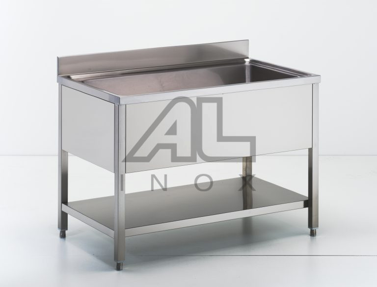 TOPFSPÄLSTATION AUF FÄSSE MIT ABLAGE UND 1 WASCHBECKEN – LPR7