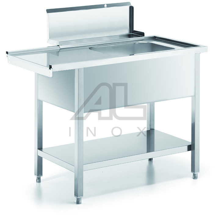 TAVOLO ENTRATA LAVASTOVIGLIE CON VASCA – TEV