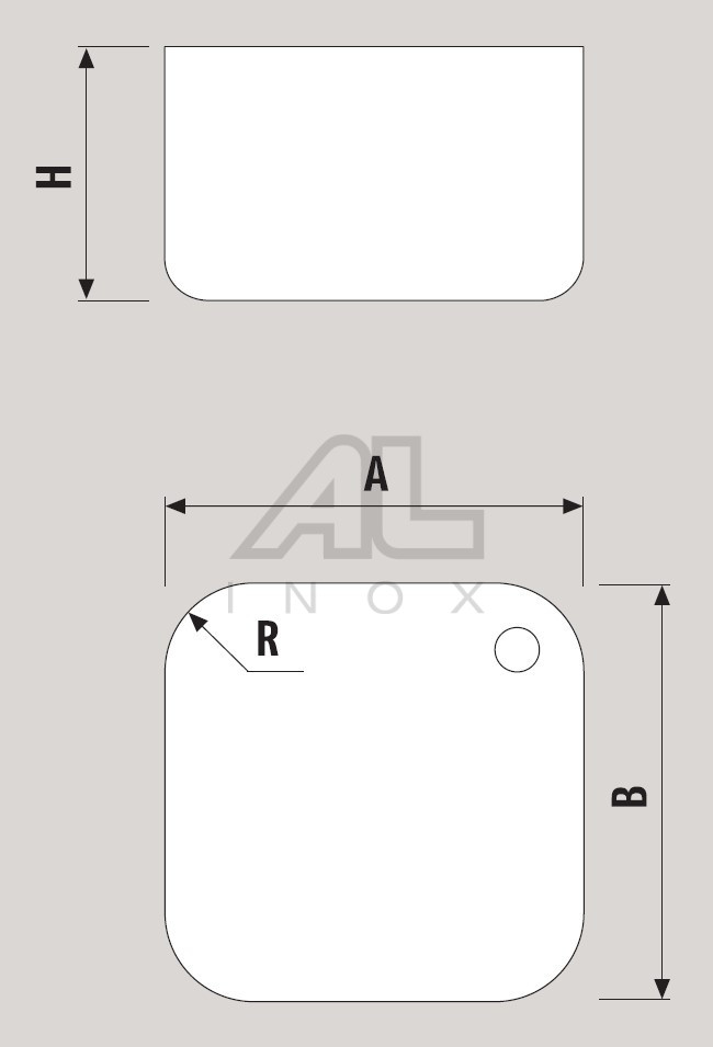 VASCA INOX DA SALDARE A FILO SUL TOP – V